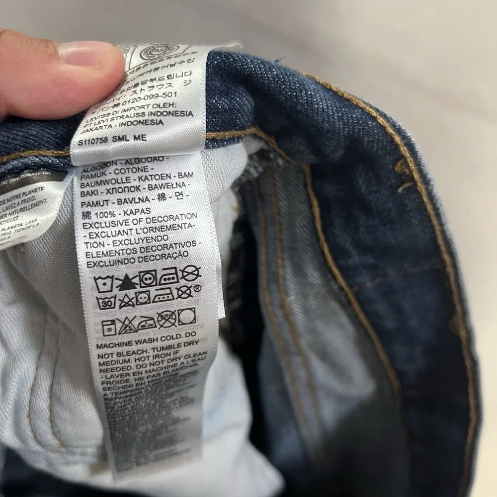 Levi's 501 Jeans Men's 34x32 (Fits 31x29) Blue Button Fly Straight Leg Denim